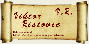 Viktor Ristović vizit kartica